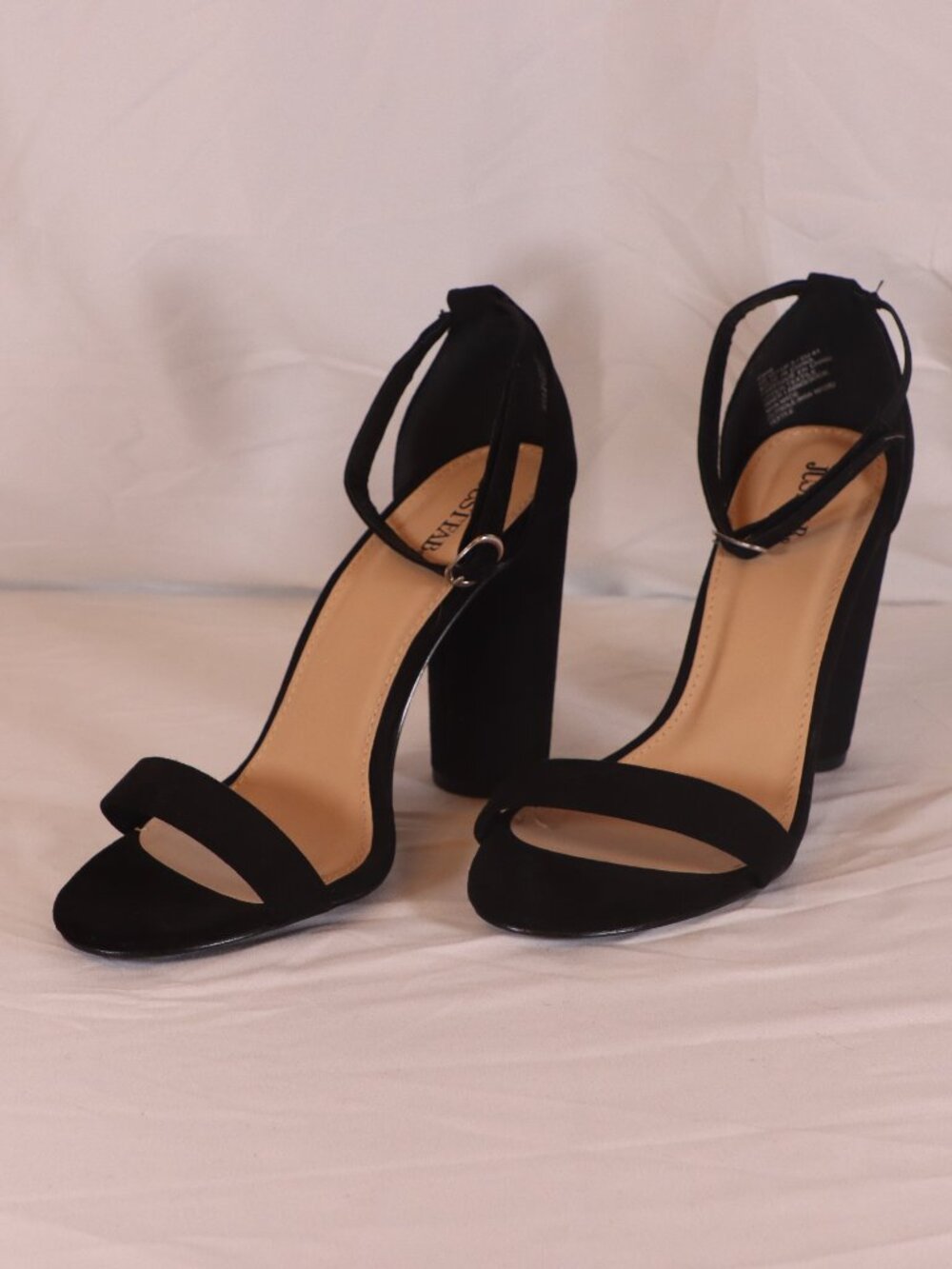 JustFab Size 10 Black Platform Heels-Like New